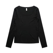 Wo's Organic Rib L/S Tee | 4075