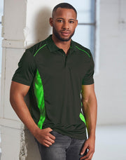 Men's Cooldry S/S Contrast Interlock Polo