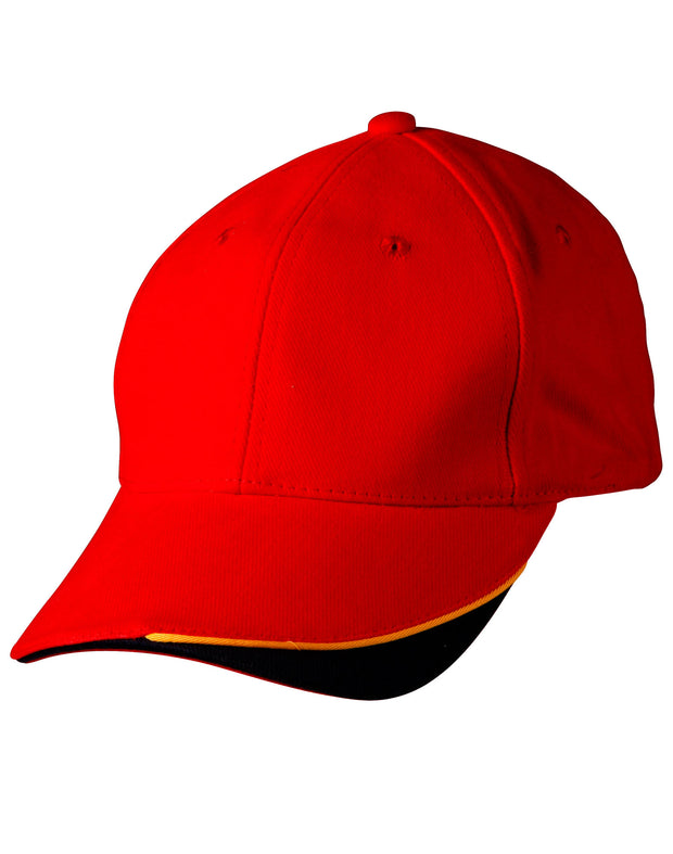 The edge, two tone heavy brushed sandwich peak
