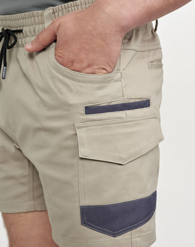 Unisex Cotton Stretch Drill Short Work Shorts
