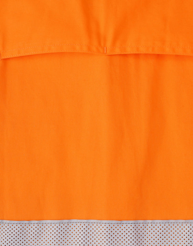 Hi Vis Cool-Breeze Closed Front L/S Shirt (Perforated Tape)