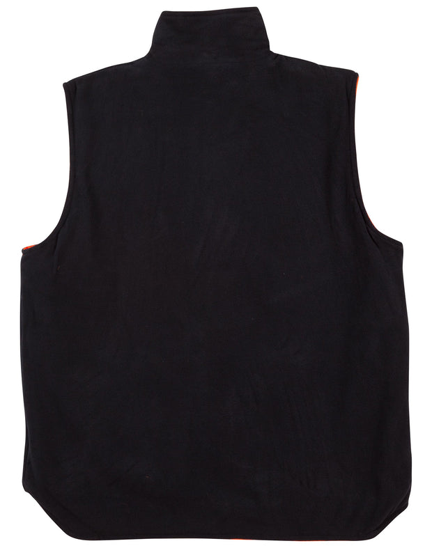 Hi-Vis Reversible Safety Vest With Hoop Pattern 3M Tapes