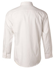 Men's Mini Herringbone Long Sleeve Shirt