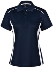 Ladies' Cooldry S/S Contrast Interlock Polo
