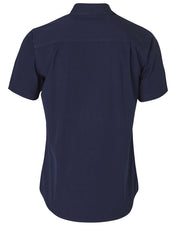 Fine Duck Weave Dura-Wear Short Sleeve Work Shirt