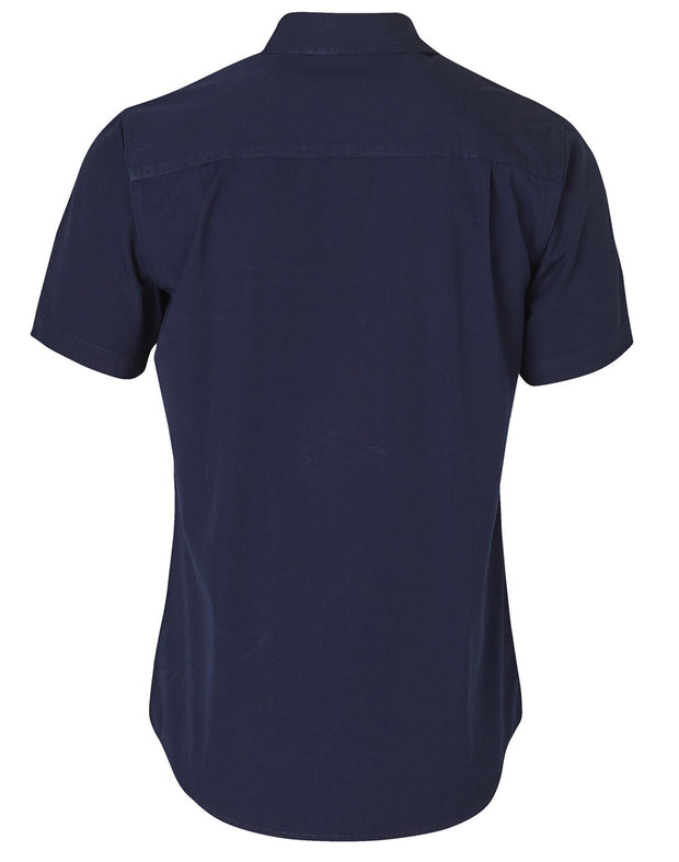 Fine Duck Weave Dura-Wear Short Sleeve Work Shirt
