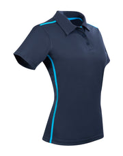 Ladies' rapid cool short sleeve contrast polo