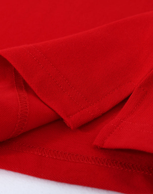 ladies cotton stretch polo