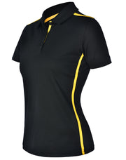 Ladies' rapid cool short sleeve contrast polo