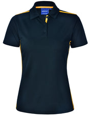 Ladies' rapid cool short sleeve contrast polo
