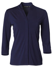 Ladies' Mid Sleeve Shawline Knit Top