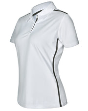Ladies' rapid cool short sleeve contrast polo