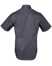 Men's Dobby Striped Taped S/S Shirt