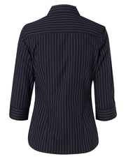 Women's Pin Stripe 3/4 Sleeve Shirt