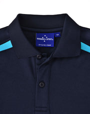 Kids' Sustainable Poly/Cotton Contrast S/S Polo