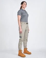 Unisex Cotton Stretch Drill Cuffed Work Pants
