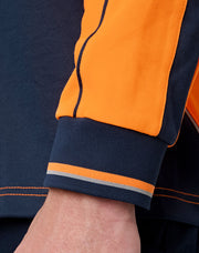 Hi-Vis Sustainable Cool-Breeze Truedry Safety L/S Polo