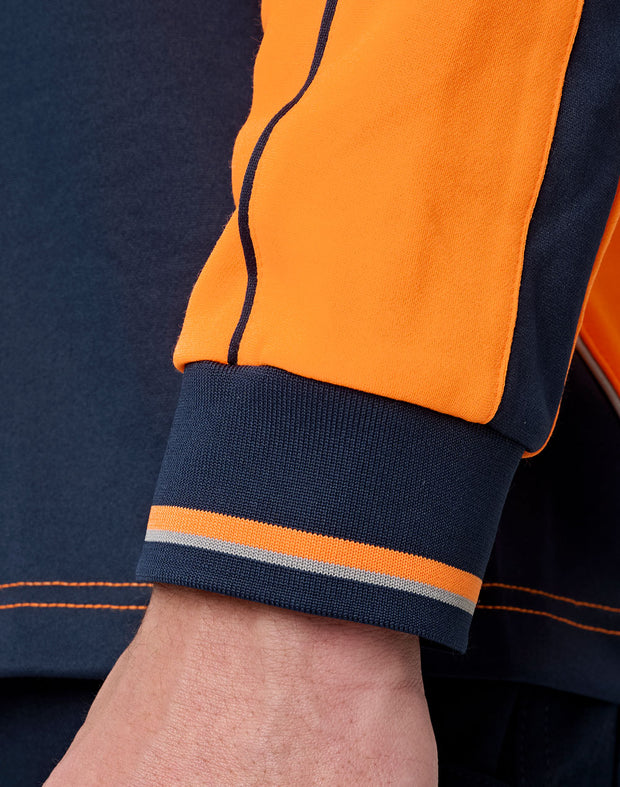Hi-Vis Sustainable Cool-Breeze Truedry Safety L/S Polo