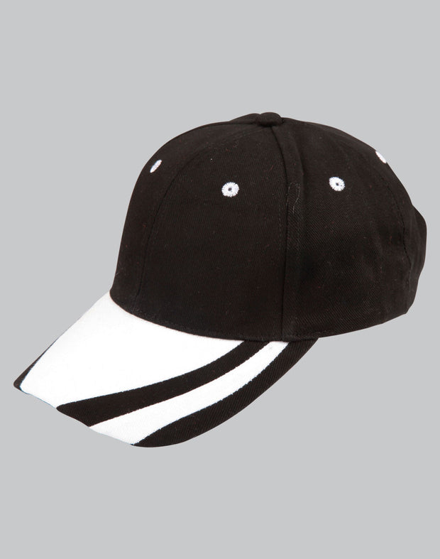 contrast peak structured cap.