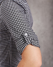 Women's Gingham Check Roll-up L/S Shirt