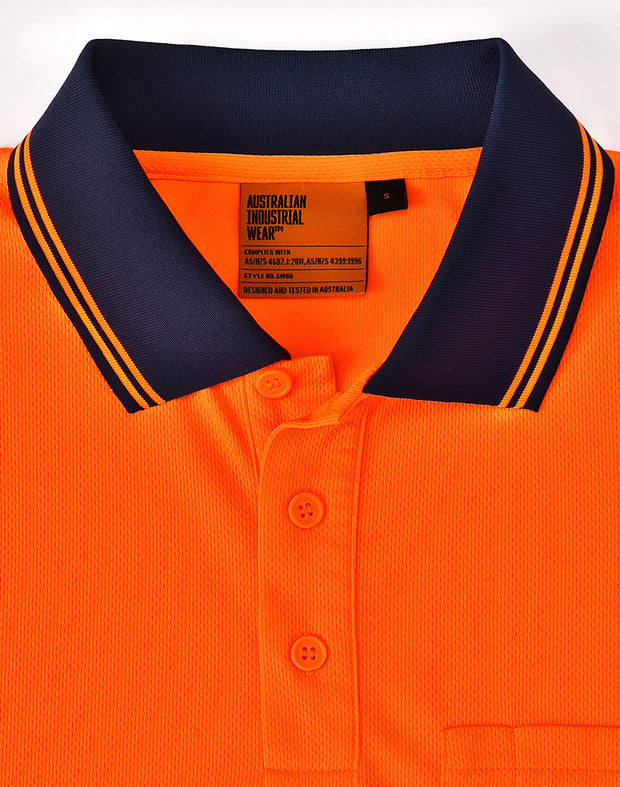 Unisex Cooldry Segmented Safety L/S Polo