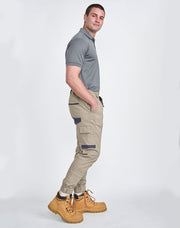 Unisex Cotton Stretch Drill Cuffed Work Pants
