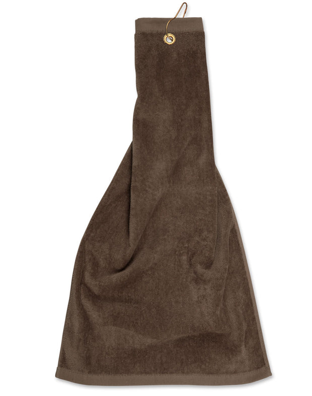 Golf towel eyelet hook 38 x 65 cm