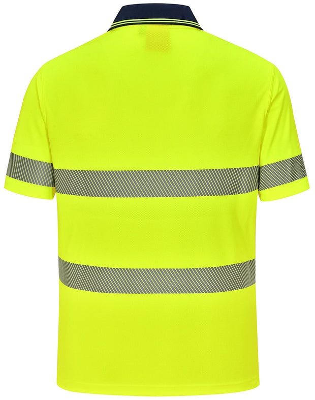 Unisex Cooldry Segmented Safety S/S Polo
