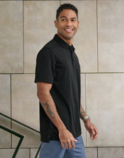 Men's Sustainable Jacquard Knit S/S Polo