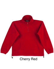 Kids' half zip polar fleecy pullover
