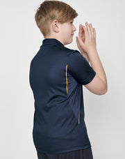 Kids' Sustainable Poly/Cotton Contrast S/S Polo
