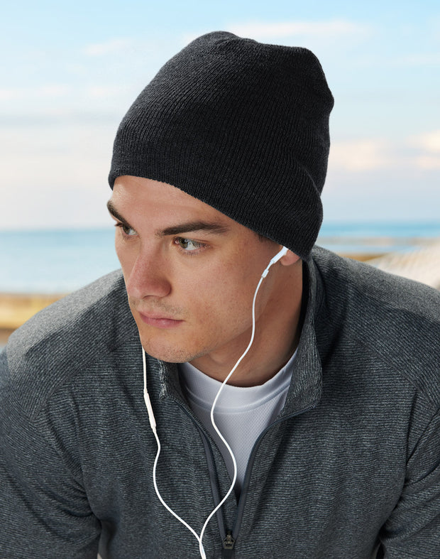 Acrylic Knitted Marl Beanie