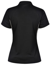 Ladies' Cooldry S/S Contrast Interlock Polo
