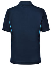 Kids' Cooldry S/S Contrast Interlock Polo