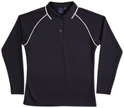 Ladies' cooldry raglan L/S polo
