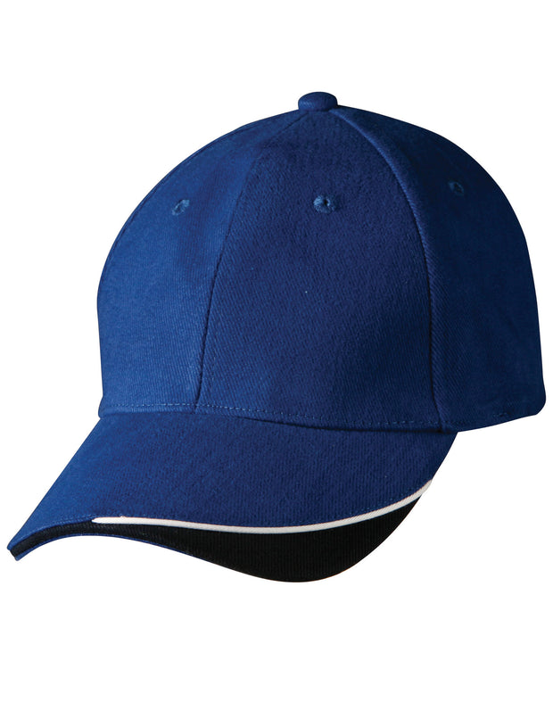 The edge, two tone heavy brushed sandwich peak