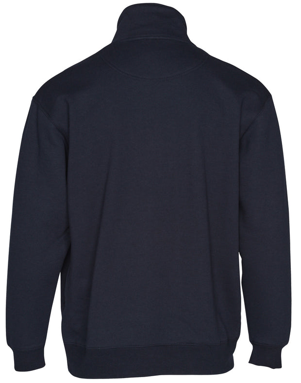 1/2 zip collar fleecy sweat
