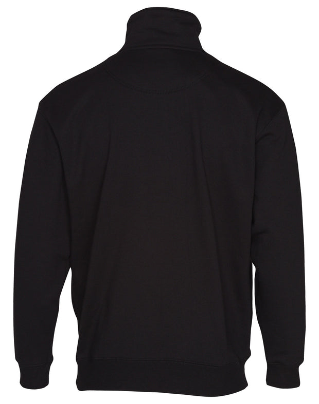 1/2 zip collar fleecy sweat