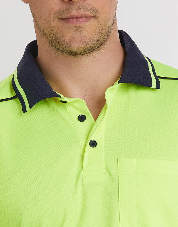 Unisex Hi-Vis Bamboo Charcoal S/S Polo