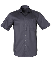 Men's Dobby Striped Taped S/S Shirt