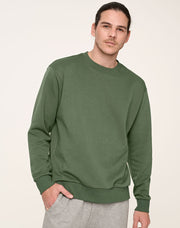 Unisex Airlayered CVC Crew Neck Sweater