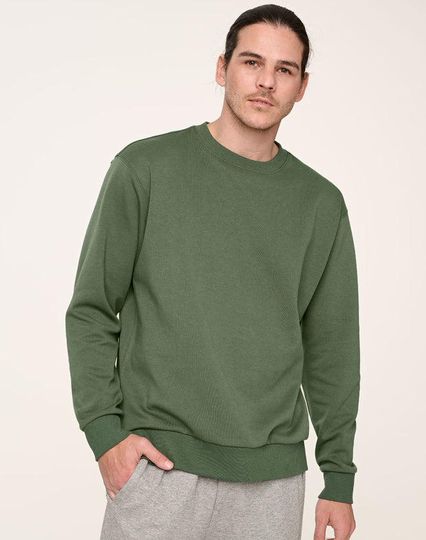 Unisex Airlayered CVC Crew Neck Sweater