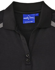 Ladies' Sustainable Poly/Cotton Contrast S/S Polo