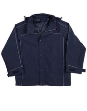 3 in 1 Jacket, silver relective piping