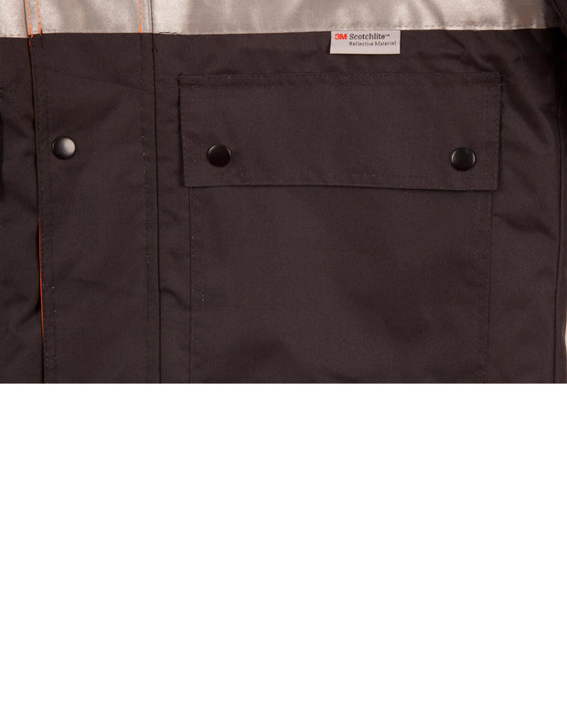 Hi-Vis Two Tone Rain Proof Quilted Safety Jacket With 3M Tapes