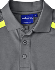 Men's Sustainable Poly/Cotton Contrast S/S Polo