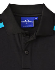 Kids' Sustainable Poly/Cotton Contrast S/S Polo