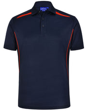 Men's Sustainable Poly/Cotton Contrast S/S Polo