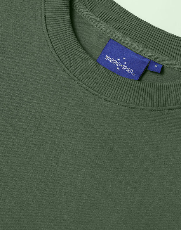 Unisex Airlayered CVC Crew Neck Sweater