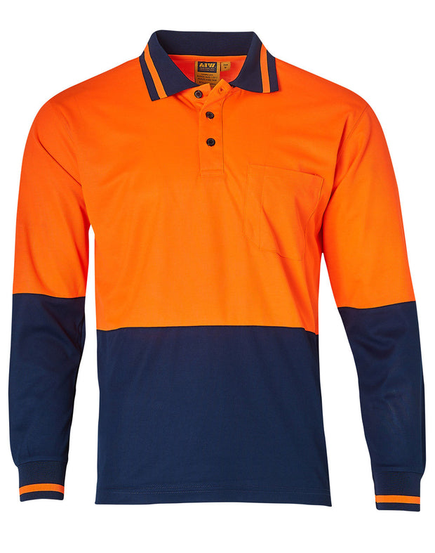 Hi-Vis truedry safety polo L/S